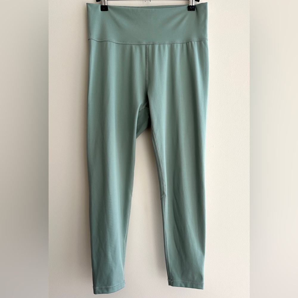 adidas Light Green Leggings, Women’s Activewear Leggings, Size Large